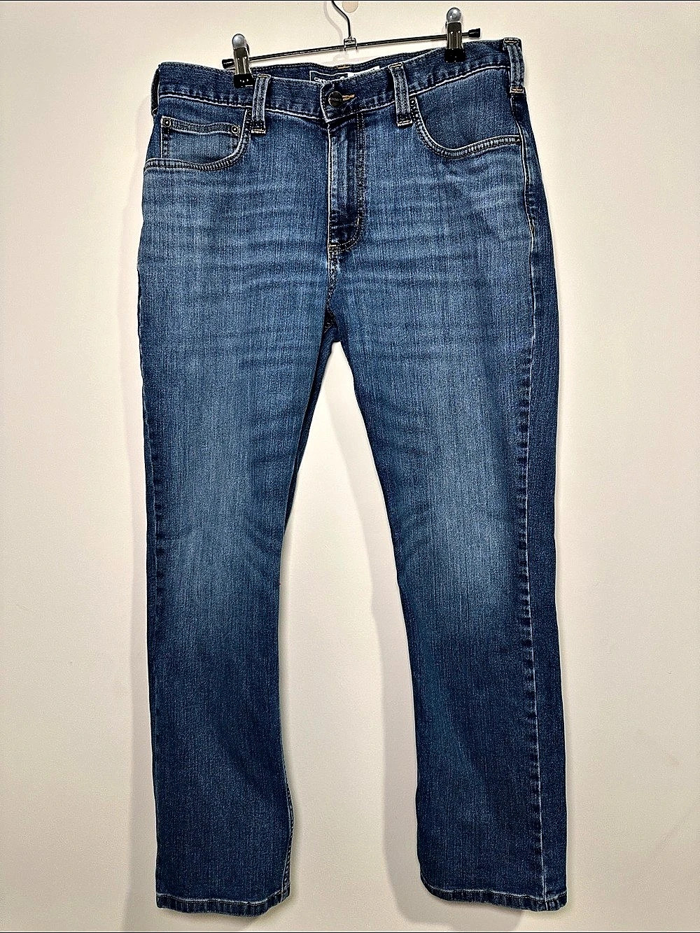 Carhartt Straight Fit Denim Jeans Men's Blue Waist 34 x 32